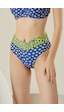 Loya Kadın Sarı Lacivert Puantiyeli Tek Alt Bikini