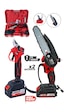 kimmer plus 21 v Çift Akülü Çelik Şanzıman Dal Budama Testeresi ve Makası