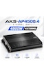 Aks-ap4500.4 Ab Class 4ohm 4x70w Rms 4500watt 4kanal Oto Amfi Anfi Amplifaktör