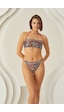 Loya Kadın Renkli Lave Strapless Tek Üst Bikini Çok Renkli