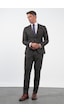 İmza Kahverengi Kırlangıç Yaka 6 Drop Slim Fit Tam Astar Esnek Takım Elbise 1001260169