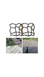 Bahçe Taş Kalıp Beton Kalıbı Zemin Kaplama Kalıbı 42x40 Cm 2 Adet