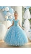 Butikhappykids Kız Çocuk Kostüm Mavi Elsa Frozen Düşük Omuz Detaylı Kasnaklı Kabarık Elsa Kostüm 3-8 Yaş Taç Hediyeli Mavi