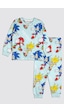 Zuzunga The Hedgehog Super Sonic Desenli %100 Pamuk Çocuk Pijama Takımı Mint Zuzunga The Hedgehog Super Sonic Desenli %100 Pamuk Çocuk Pijama Takımı Mint