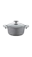 Oms GR099 Granit Gri Derin Tencere 18 x 10 CM Oms GR099 Granit Gri Derin Tencere 18 x 10 CM