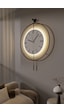MetaQuartz Aksesuar (40*60 cm) Blackfred  -Pilli Led 3 Adet Pil - Modern Duvar Saati