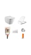 Creavit Elegant Rim-off Asma Klozet + Yavaş Kapanır Kapak + VitrA Gömme Rezervuar Set