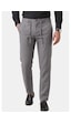 Deepsea Gri Slim Fit Likralı Keten Dokulu Lastikli Belli İpli Yazlık Erkek Pantolon 2603001