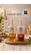Porsima 0520 2'li Etiketli Silikon Fırçalı Yağlık Sosluk Cappucci