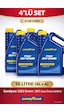2025 Üretim Goodyear Mavi Pro Defense Antifriz 4x4 16l -36 C 4 Mevsim Dörtlü Set Mavi