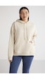 ETHIQUET TEREZABB Kadın Içi Polarlı Yumuşacık Comfort Fit Kapüşonlu Kanguru Cep Bej Büyük Beden Sweatshirt