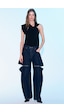 Sagaza Studio Ss6044 Düğümlü Bluz SIYAH