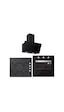 Silverline BO6503B01 - CS5335B01 - 3457 Soho 60 Siyah Cam Ankastre Set
