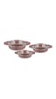 OMS Döküm Granit 6 Parça Kapaklı Sahan Set 16-18-20 cm Kahve