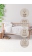 Baby %100 Pamuk Happy Bebek Nevresim Takımı - Beyaz