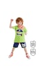 3D Yeşil Korsan Çocuk T-shirt Şort Bandana Takım 3D Yeşil Korsan Çocuk T-shirt Şort Bandana Takım