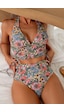Bella Notte Kadın Kaplı Astarlı Yüksek Bel Bikini Takımı Çok Renkli