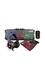 Rampage Km-404 Argentı Rainbow Aydınlatmalı Usb Gaming Combo Q Klavye + Kulaklık + Mouse + Mousepad Optik