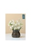 Chacha Home Luxury Dalmatian Decor Masaüstü Çanta Cam Vazo - 25 X 20 Cm Siyah