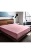 Soley Mix & Match Plain %100 Pamuklu Ranforce 100 X 200 Tek Kişilik Çarşaf Pembe