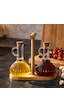 Porsima 415 2li Standlı Mantar Kapaklı Borosilikat Cam Yağlık Sirkelik Yağdanlık 250+250ml Şeffaf