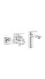 Grohe Cubeo 1018130000 Banyo Bataryası Ve Lavabo 1017550000 Bataryası Set Krom
