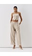 Sagaza Studio Ss6167 Straplez Fermuarlı Body Bej