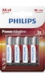 Philips LR6P4B/97 AA Alkalin Kalem Pil 4'lü