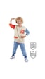Denokids Erkek Çocuk Kışlık Dinozor Desenli Bej Uzun Kollu 2 Parça Eşofman Takımı 2-7 Yaş