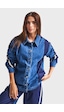 it's basic Kadın Kot Rengi 1w5-5 Oversize Parçalı Kumaş Özel Tasarım Denim Ceket