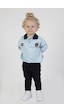 Harika Kids Erkek Bebek&çocuk İki İplik Kumaş Orta Kalınlıkta Polo Yaka Örme Basic Alt Üst Eşofman Takımı 001