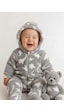 Balbeybi Welsoft Unisex Bebek Çocuk Kışlık Fermuarlı Peluş Tulum , Bebek Ve Çocuk Tulum Gri