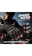 Akgüneş Motogaraj Speed Biker Yasaya Uygun Etiketli Yarım Eldiven Motosiklet Sürüş Eldiveni, Nefes Alabilir Koruma