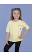 Toontoy Kids Toontoy Kız Çocuk Papatya Desenli Sweet Girls Baskılı Tişört Sarı