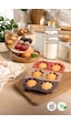 Porsima 30010-2 Silikon 6lı Muffin Kalıbı Papatya Kek Kalıbı Kalıbı 17 26cm Çok Renkli