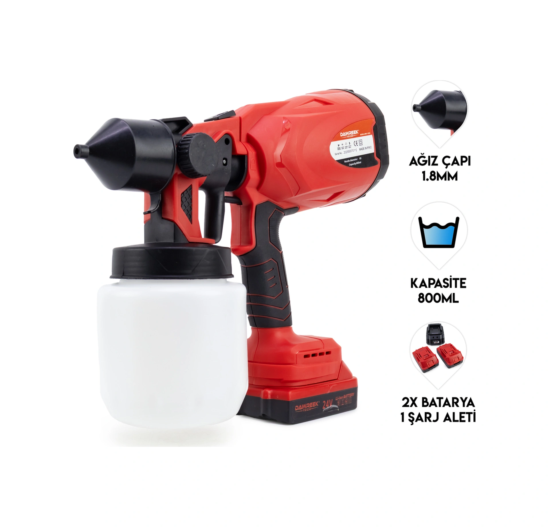 Dawreek MW800 Boya Tabancası