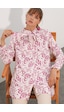Bigdart Kadın Desenli Uzun Tunik 5998 - Pembe Bigdart Kadın Desenli Uzun Tunik 5998 - Pembe