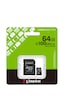 Kingston 64 Gb Microsd Hafıza Kartı 100 Mb/s Class 10 V10 A1