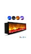 Esha Home Elektrikli Dekoratif Yapay Şömine Bluetooht Sabit Çıtırtı 120x 25 X18 Cm