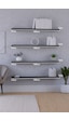 Yankı-byeg 100 Cm 4lü Mat Siyah Mdf Uçan Duvar Rafı Gizli Bağlantı Modern Tasarım