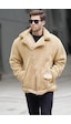 Madmext Camel Peluş Biker Erkek Ceket 6849-camel Camel Madmext Camel Peluş Biker Erkek Ceket 6849-camel Camel