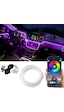 Araç İçi Atmosfer Ambiyans Led Neon İp Led Rgb App Kontrollü 5 Parça Araç İçi Atmosfer Ambiyans Led Neon İp Led Rgb App Kontrollü 5 Parça