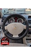 Renault Kangoo 2 Dikme Direksiyon Kılıfı Premium Komple Delikli Deri Siyah Dikiş 2008-2012