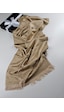Miorel Scarfs G Desen Çift Taraflı Kaşmir İpek Şal 4 Mevsim Soft Pamuklu Şal Gold