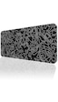 90x40cm Black Topography Map Xxl Büyük Boy Gaming Oyuncu Mousepad