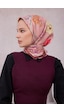BELLİ Çiçek Desen İpek Twill Eşarp 4219d01 Pudra - 34