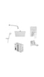 Artema Flow Square Ankastre Duş Seti Krom A49305 + A43208 + A41949 + A45652 + A45707STA + A45736 - A43131 Krom