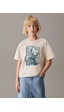 Uyguntarz Çocuk Orchid Baskılı Pamuklu Tshirt Bej Uyguntarz Çocuk Orchid Baskılı Pamuklu Tshirt Bej