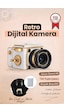 Vintage Dijital Kamera Selfie Video Vlog Kamerası Fotoğraf Makinesi Cmr48 Beyaz