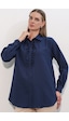 Bigdart Fırfırlı Uzun Gömlek Tunik 5953 - Lacivert Bigdart Fırfırlı Uzun Gömlek Tunik 5953 - Lacivert
